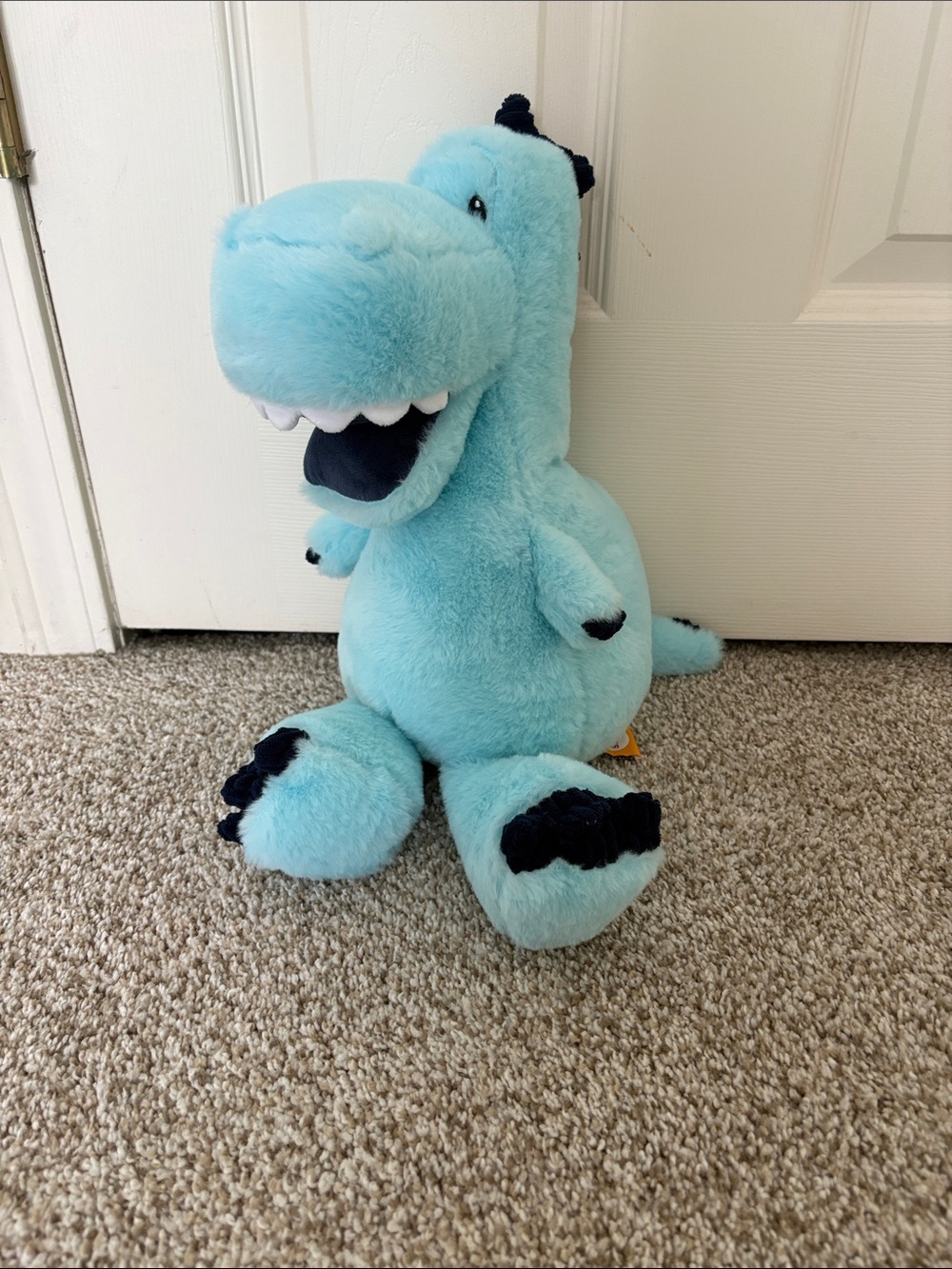 Giggle Scape 13 inch Blue Plush Dinosaur Stuffed Toy - Soft Cuddly Plush